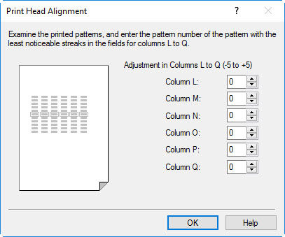 Aligning the Print Head from a Windows Computer - MG3120 / MG3122