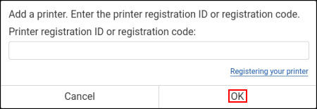 Paste the registration code, then select OK (outlined in red)