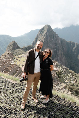 Lindsey Posing at Machu Pichu