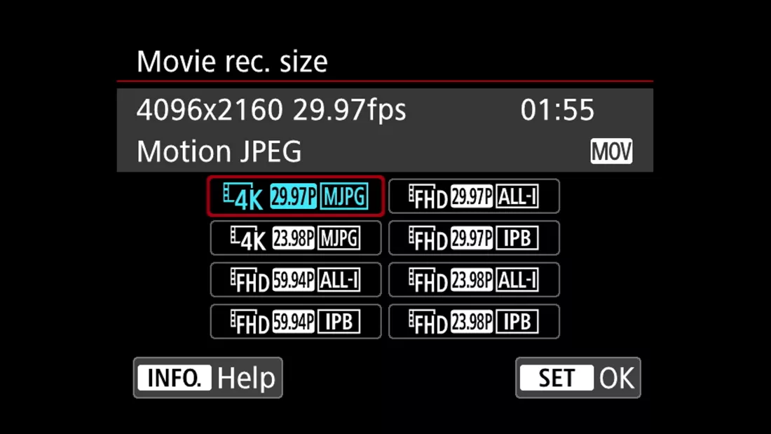 5d mark iv settings