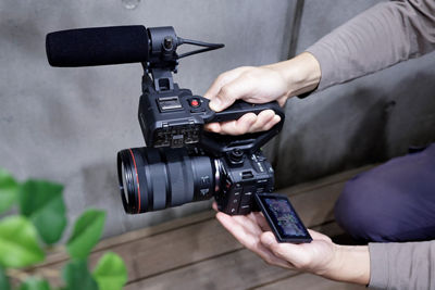 EOS C50 - Being Held