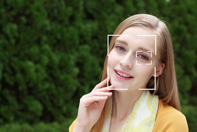 Girl posing for picture