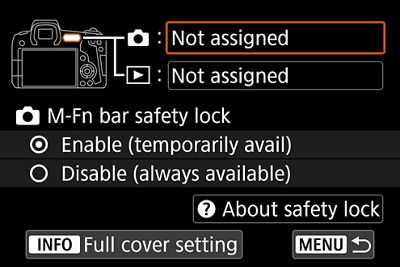 M-Fn bar safety lock