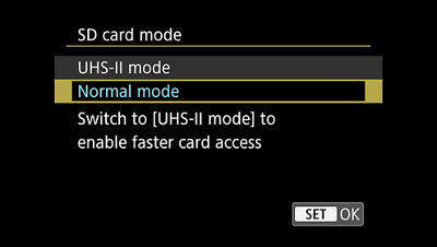 SD card mode