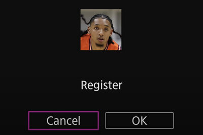 EOS R1 - Register People Menu