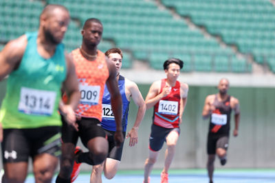 Runners Running in a Race
