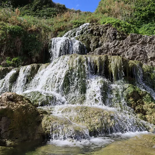 Rocks Creating Many Waterfalls