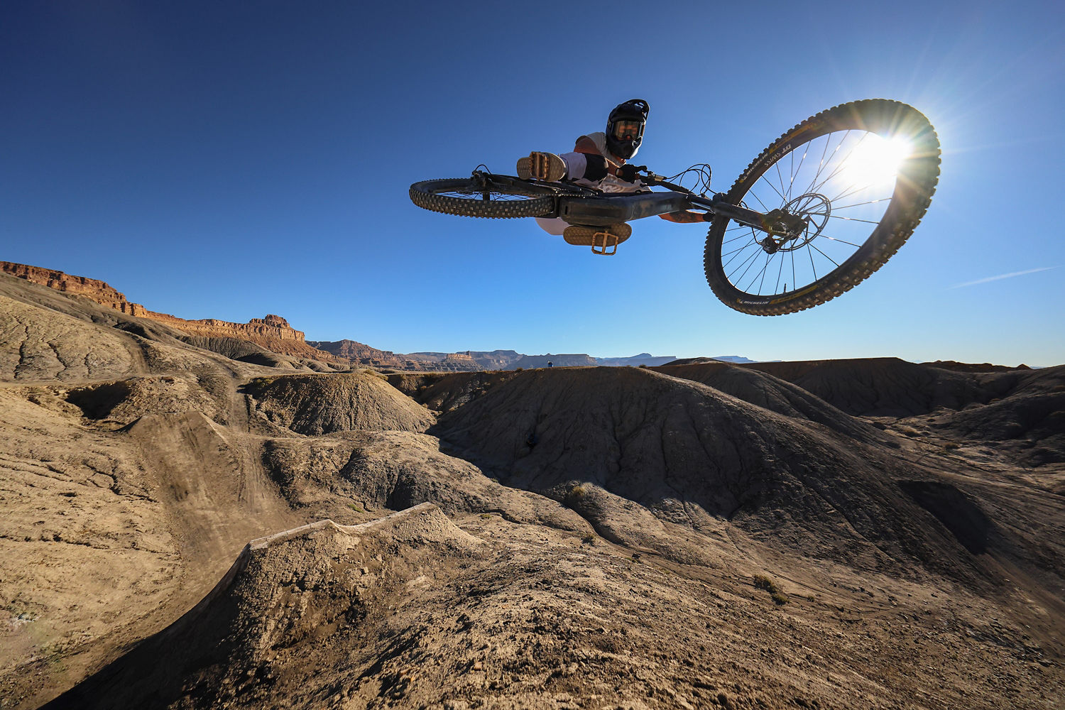 Motorcycler in the Air