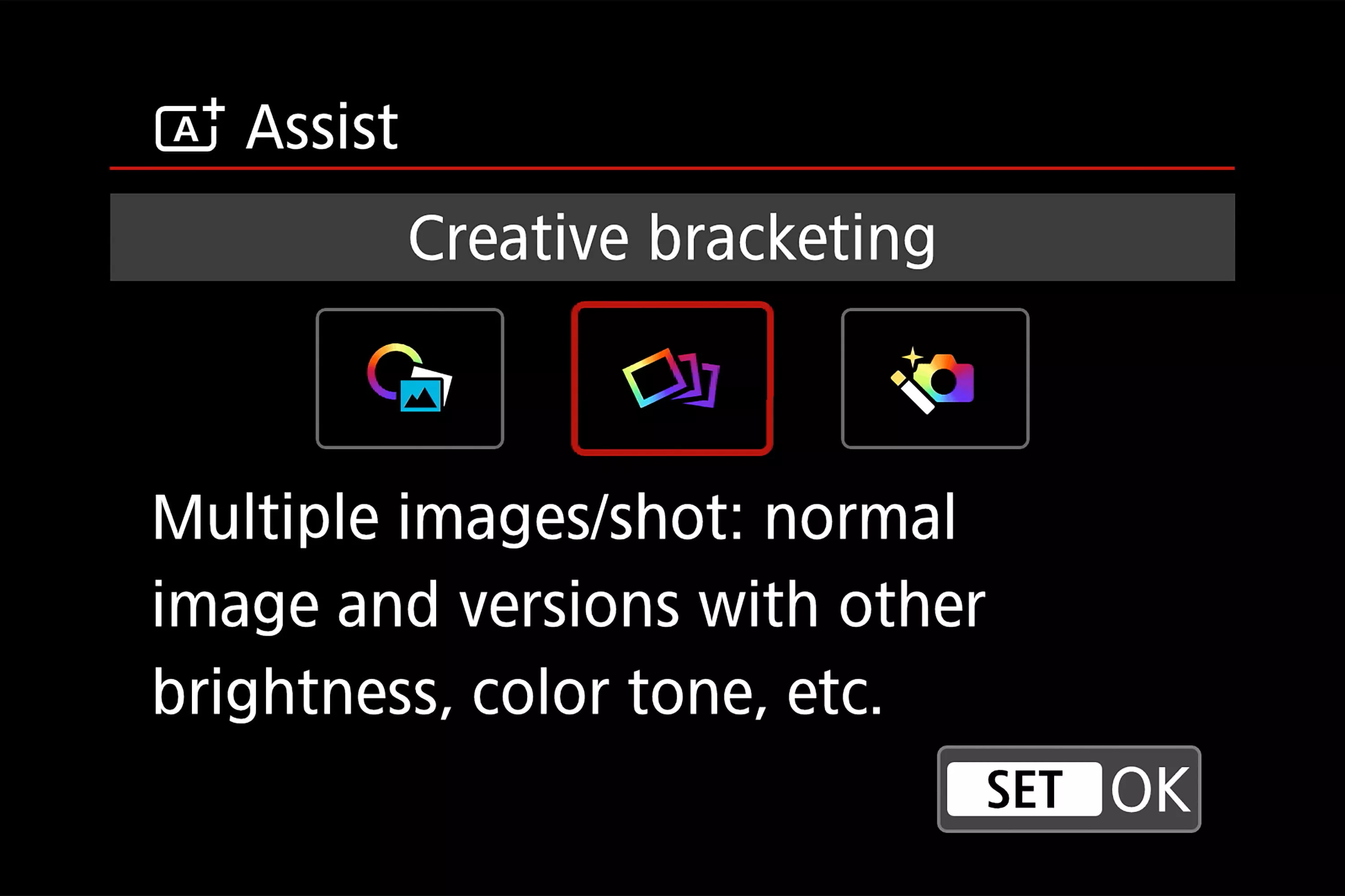 A+ Camera Menu