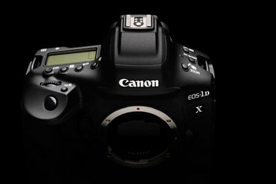 EOS-1D X on black background