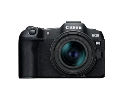 EOS R8 et objectif RF24-50mm f4,5-6,3 IS STM