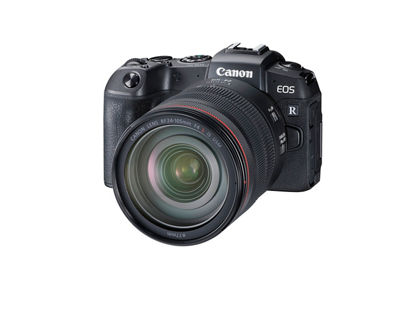 Canon EOS RP with RF 24-105mm F4 L IS USM with Speedlite - FRONT 3Q