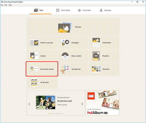Printing Business Cards with Easy-PhotoPrint Editor - Windows