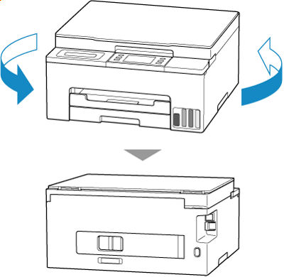Removing Jammed Paper from Rear Side - MAXIFY GX1020