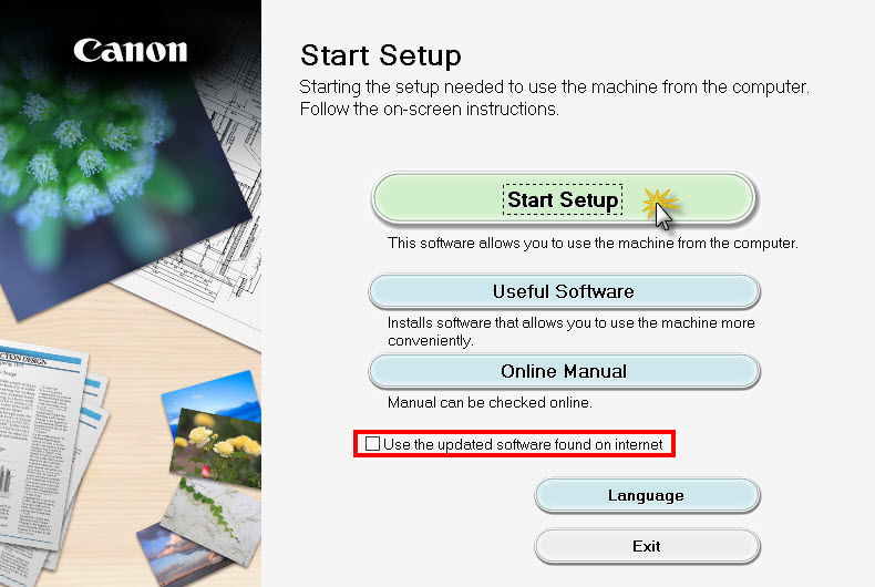 Setting up the Printer for use on a Wired LAN - Establishing connection ...