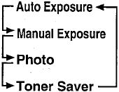 Adjusting the Copy Exposure