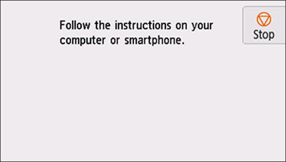 Follow the instructions on the computer or smartphone, etc. to perform the operation