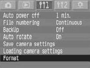 How to format the memory card(s) on the EOS 1D Mark II, EOS 1D Mark II ...