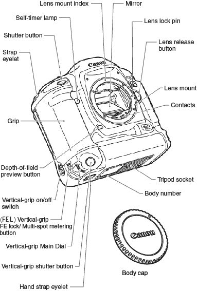 Canon EOS-1D Mark II Nボディ　説明書とキャップ付き Free Canon 1D X Mark II PDF User Manual (564 pages)