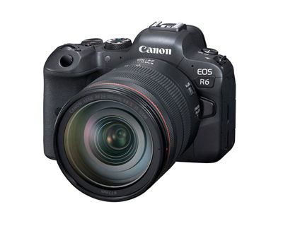 Canon EOS R6 Full-Frame Mirrorless Camera - 3Q with RF 24-105mm F4 L Lens