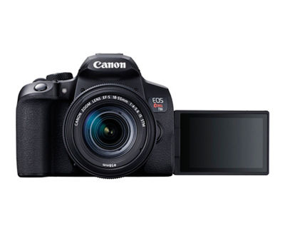 EOS Rebel T8i Front with LCD Out