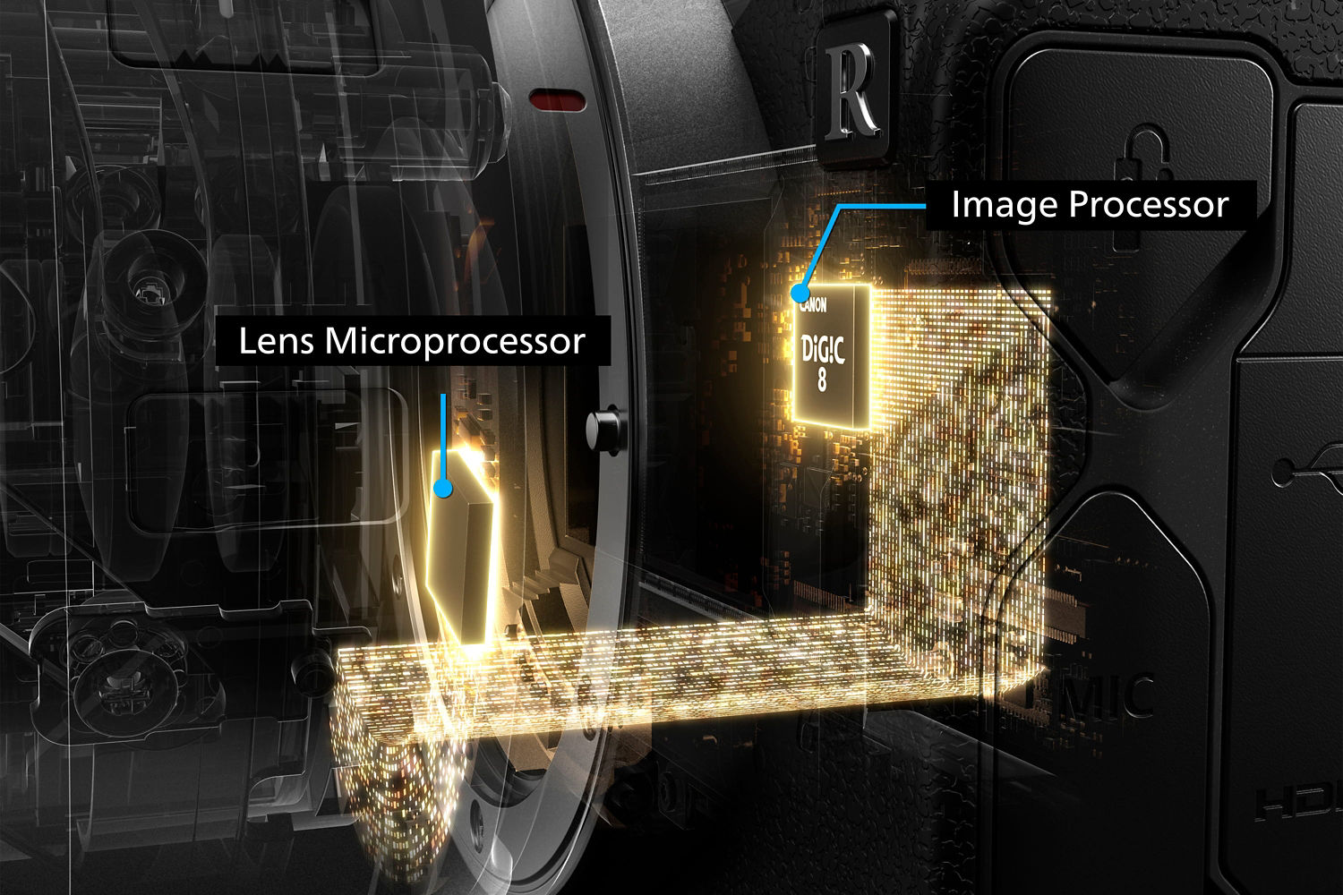 Camera Image Processor and Lens Microprocessor Demo