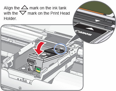 Install the Print Head and Ink Tanks - PIXMA iP100 Printer