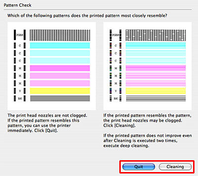 Perform Print Head Cleaning - iP4820, iX6520 (Mac)
