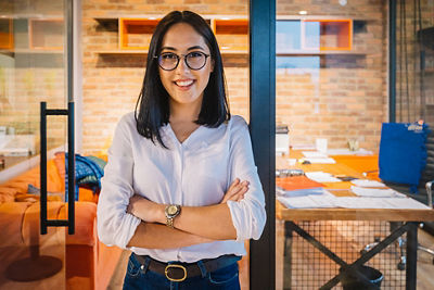 Image of student with arms crossed