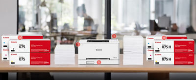 imageCLASS LBP646Cdw Front View on a Desk