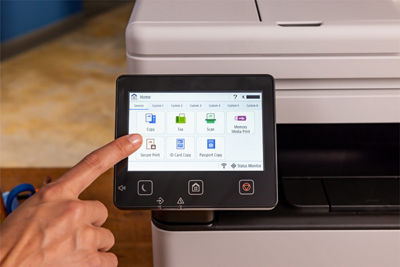 Person Using Touchscreen on imageCLASS MF462dw II