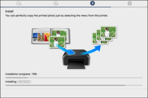 IJ Scan Utility Lite installation progress shown