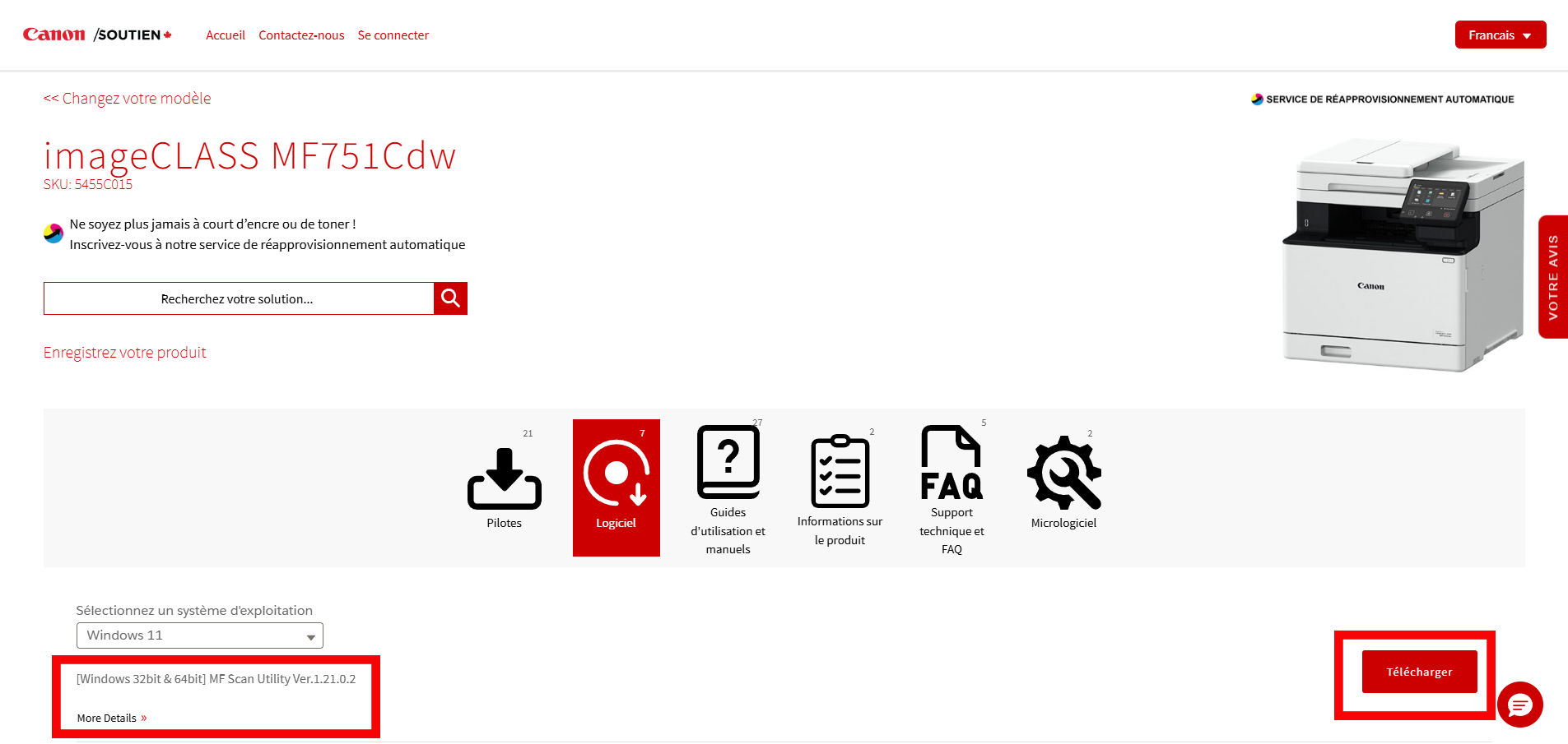 Comment télécharger et installer l’utilitaire Canon MF Scan Utility ...