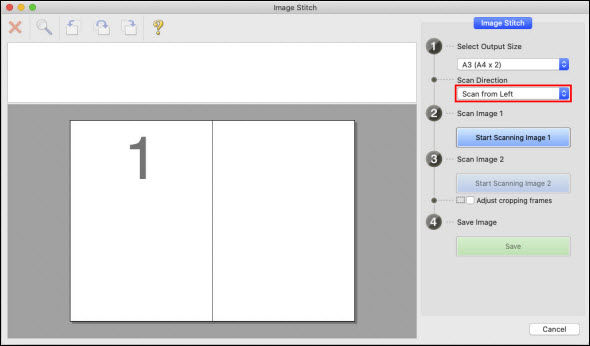IJ Scan Utility Lite - Scanning Originals Larger than the Platen (Image ...