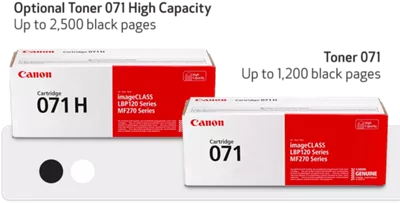 imageCLASS LBP122dw - Toner 071 High Capacity and Toner 071