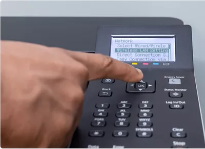 imageCLASS LBP632Cdw - Person Connecting Printer to a Wireless Connection