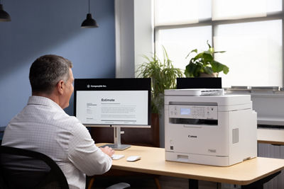 imageCLASS MF284dw - Person Using PC to Print