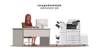 imageRUNNER ADVANCE DX woman