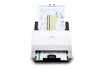 imageFORMULA R30 - Front View while Scanning 