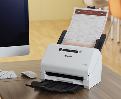imageFORMULA R40 Receipt Edition - On a Desk Scanning