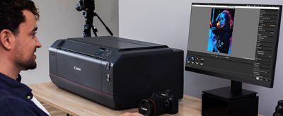 imagePROGRAF PRO-1100 on a Person's Desk