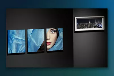 Framed Canvas on a Wall