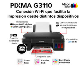 Multifuncional Canon Inalambrica G3110
