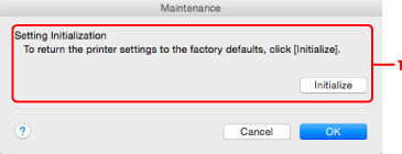 Initializing Network Settings Using IJ Network Tool (Mac)