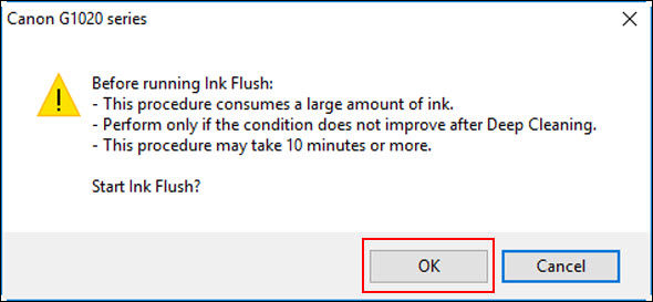 Cleaning the Print Head from a Windows PC - G1220