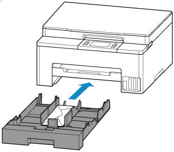 Push the cassette into the printer until it stops