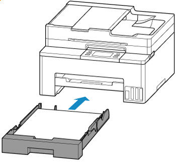 Push the cassette into the printer until it stops