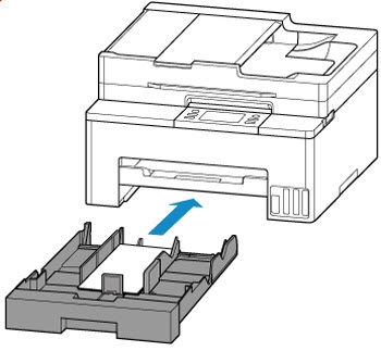 Push the cassette into the printer until it stops