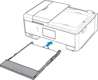 Insert the cassette into the printer until it stops