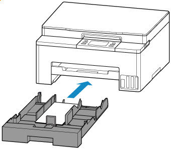 Push the cassette into the printer until it stops